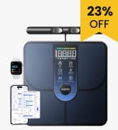 RENPHO Smart Scale, Body Composition Scale with Handle, 8-Electrode Bathroom Scale for Body Weigh...