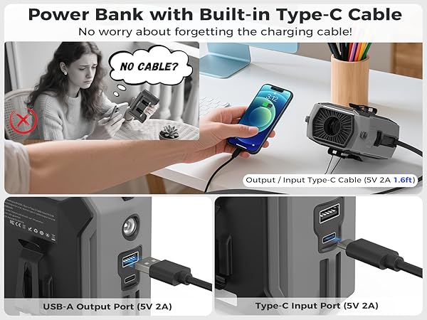 10000mAh Rechargeable Battery