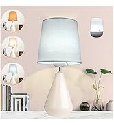 bdayanx Small Bedside Table Lamp for Bedroom - Reading Desk Lamps with 3 Way Dimmable Touch Contr...