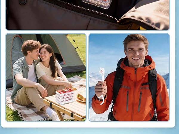 ALOSALUT 40 Pack Mini Travel Disposable Toothbrush
