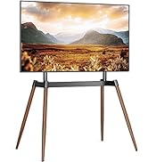 5Rcom TV Floor Stand, TV Easel w/Cable Ties for 37-86 Inches, Height Adjustable Corner TV Stand, ...