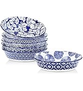 Selamica Ceramic Mini Pie Pans, 6 Inch Pie Dish for Baking, Small Pie Plate with Fluted Edge for ...