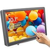 ELECROW 10.1 Inch Portable Monitor - IPS Capacitive Touchscreen Monitor with HD VGA Port,1920x108...