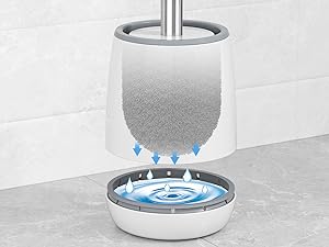 Toilet brush and holder set
