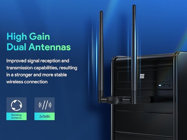 wifi adapter for desktop pc gaming, wifi 6e adapter, usb wifi 6 adapter