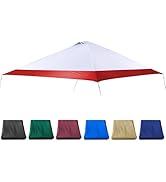 JANCANOPY 13x13 Canopy Replacement Top with Air Vent Silver Coated Fit for Coleman Oasis, CORE 13...