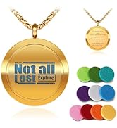 GV77ZF Aromatherapy Diffuser Necklace-alphabet Essential Oil Necklace,Aromatherapy Diffuser Penda...