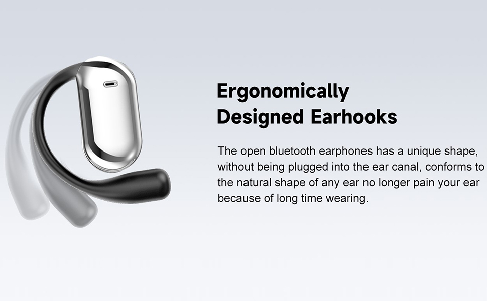 Open Ear Clip Wireless Earbuds