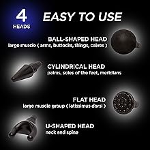 EXELLEON Percussion Massage Gun | Electric Back Massager for Pain Relief Deep Tissue