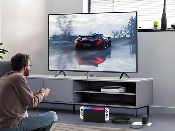 Charger for Nintendo Switch, 45W AC Adapter, Switch Lite/ Switch OLED/Steam Deck/Switch TV Mode