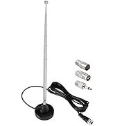Bingfu Strong Magnetic Base FM Radio Antenna Telecopic for Pioneer Onkyo Yamaha Marantz Sherwood ...