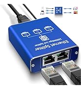 Ethernet Splitter 1 to 3 High Speed 1000Mbps, Gigabit Ethernet Splitter, LAN Splitter with USB Po...