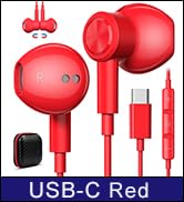 USB C Wired Earbuds Headphones for iPhone 16 Pro Max 15 Plus, Type C Headphone with Mic Hi-fi Mag...