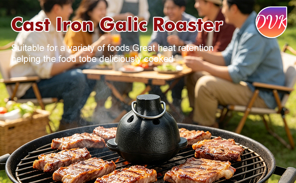 Cast Iron Garlic Roaster