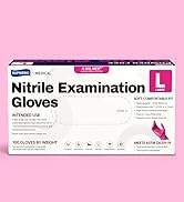 Supmedic Nitrile Exam Gloves, 4 Mil MED+ Powder-Free Latex-Free Cooking Food-Safe Disposable Medi...