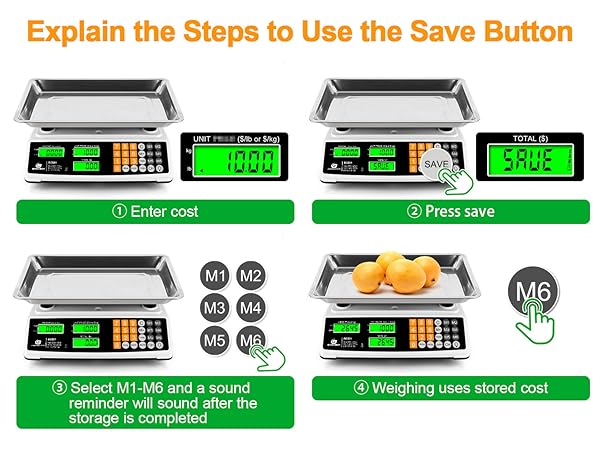Commercial food scale