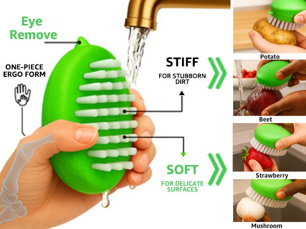 vegetable brush vegetable scrubber potato scrubber