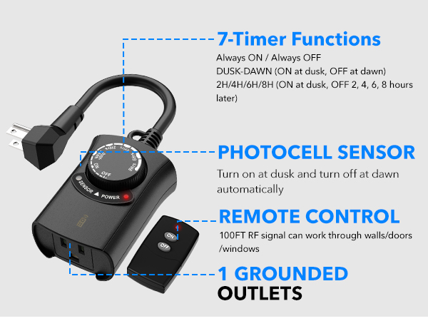 dusk to dawn timer for outdoor lights