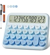 Mechanical Calculator 12 Digit Extra Large 5-Inch LCD Display, DECKLIT Battery Desk Calculator, B...