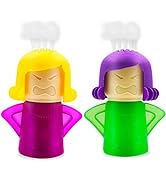 Abnaok Angry Mama Microwave Cleaner Angry Mom Microwave Oven Steam Cleaner with Vinegar and Water...