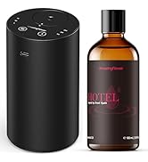 Waterless Essential Oil Diffuser, Rechargeable Scent Diffusers with Diffuser Oil, Fragrance Oil, ...