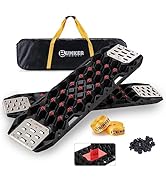 BUNKER INDUST Offroad Traction Boards with Jack Base,Pair 47.24"L x 14"W Recovery Tracks for 4x4 ...