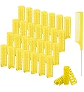 ZMD 28PCS Small Plastic Hair Rollers Set, 0.6In/1.5cm Snap on Rollers Self Grip Hair Curlers Heat...