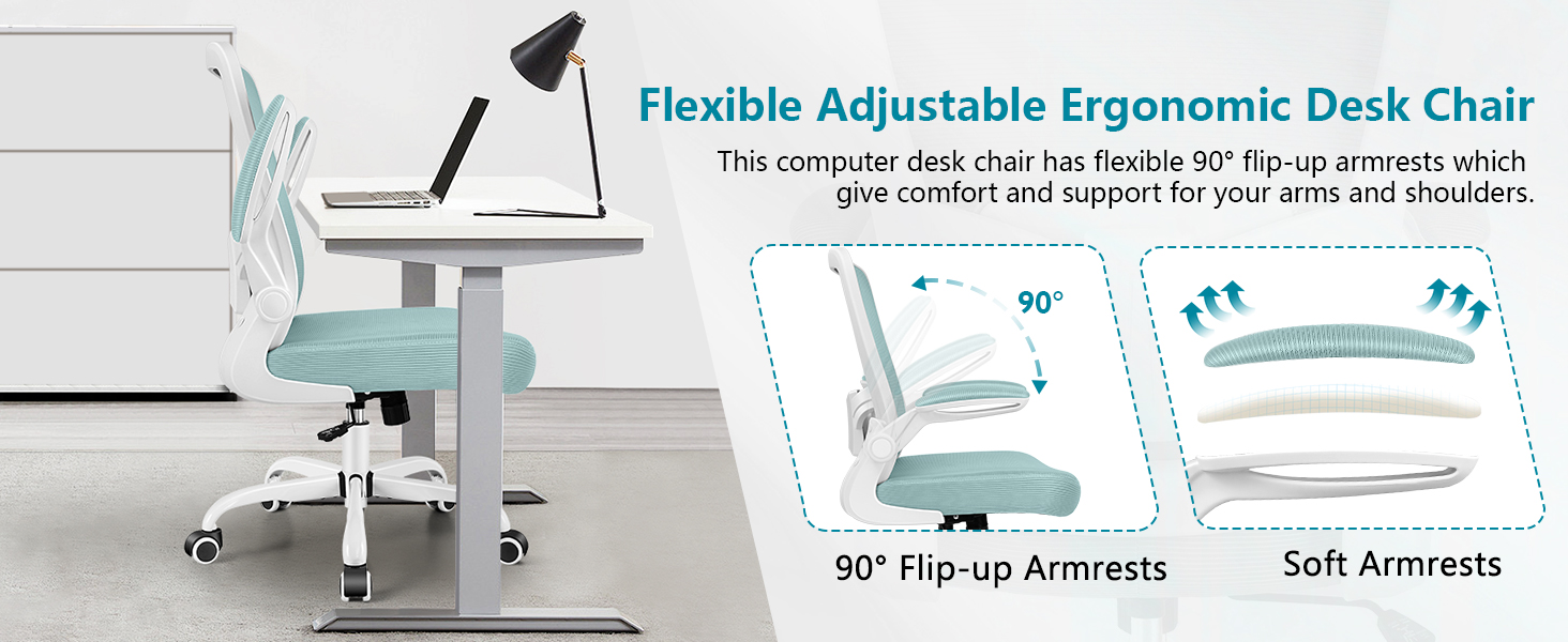 flexible adjustable ergonomic desk chair