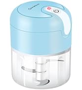 EASYSPEED Electric Garlic Chopper 1Cup, Mini USB Charging Wireless Food Processor with 304 Stainl...
