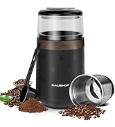 HAUSHOF Coffee Grinder Electric, One Touch Design, Spice, Herb, Grinder for Coffee Bean Spices an...