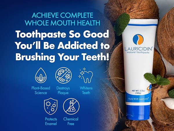 Fluoride-Free, SLS Free, Natural Whitening Toothpaste with Xylitol