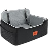 GL GLENSLAVE Dog Car Seat for Medium/Large Dogs,Dog Booster Seat for Dog Under 50lbs or 2 Small D...