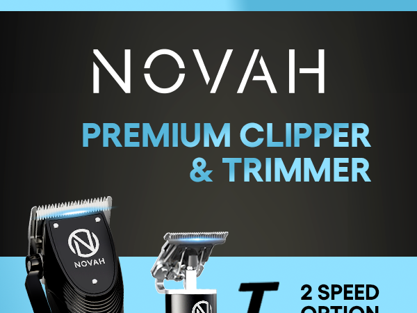 Novah Professional Hair Clippers for Men Professional Barber Clippers and Trimmer Set