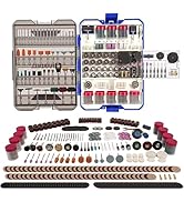 HARDELL 618PCS Rotary Tool Accessories, Rotary Tool Attachment with 1/8" Diameter Shanks, Fits Dr...