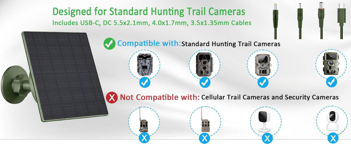 trail camera solar panel