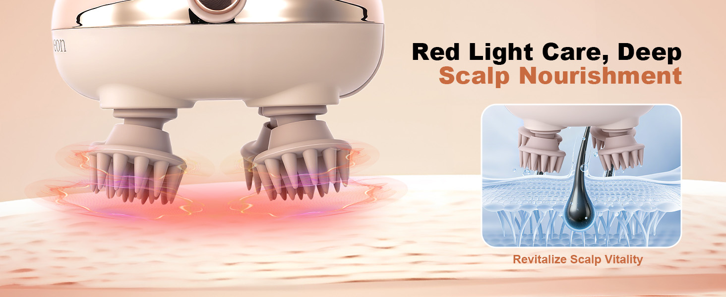 Red Light Scalp Massager Hair Growth