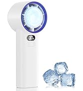 HandFan 5200mAh Portable Handheld Turbo Fan, 13000RPM Powerful Cooling Ice Fan, Mini Hand Fan Rec...