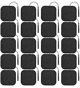 Self-Adhesive Electrode, 20PCS 2"x2"TENS Unit Replacement Pads, Electrode Pads for Muscle Stimula...
