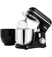 Kitchen in the Box Stand Mixer, 3.5QT Two Bowls Small Kitchen Electric Mixer, 10-Speed Portable L...