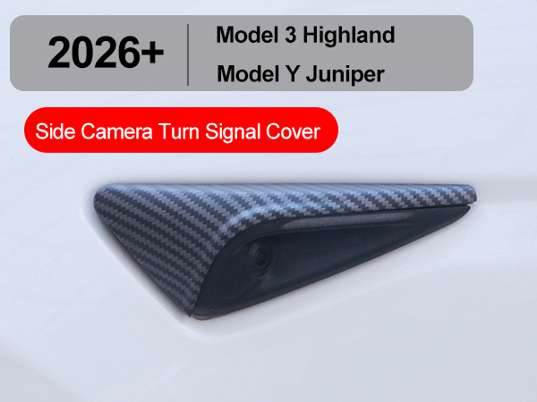 2PCS Side Camera Protection Cover for Tesla Model Y Juniper &amp; Model 3 Highland 2026 2025 