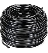 Hourleey Blank Distribution Tubing Irrigation Drip Hose, 1/4 Inch Drip Line (100 FT)