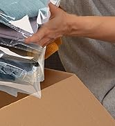 PigPotParty 100PCS 10"x13" Thick Clear Plastic Cellophane T-shirt Packaging Bags with Clothing Si...