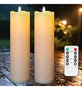 PIDZPOW Large Outdoor Flameless Candles, 4