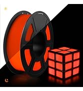 TECBEARS Glow in The Dark PLA Filament, Neatly Wound Luminous PLA 3D Printer Filament, Dimensiona...