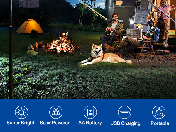 camping lantern solar