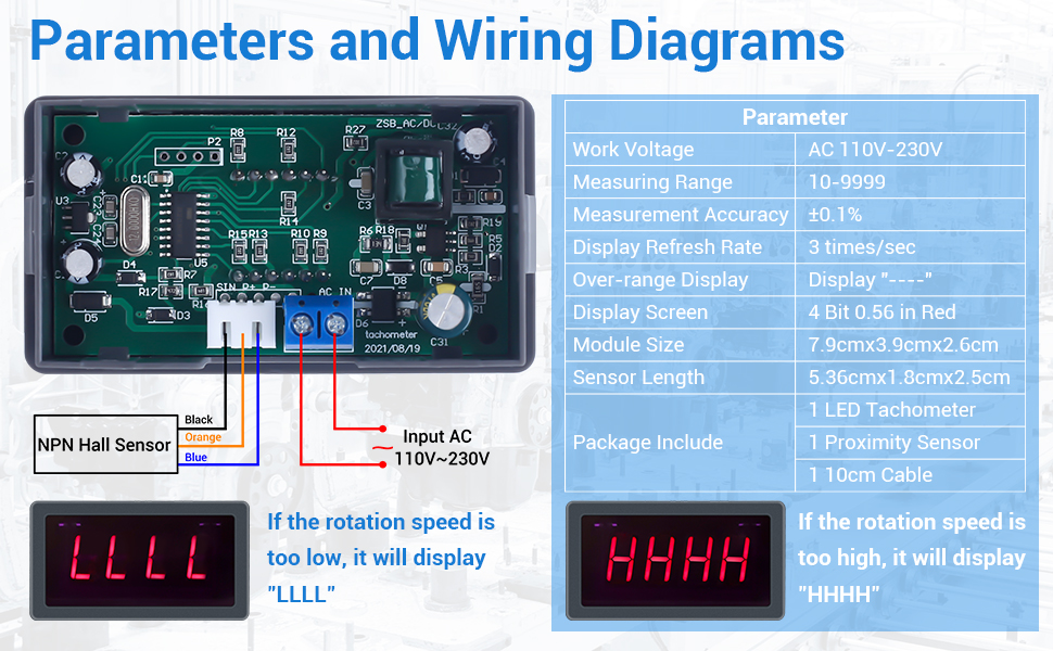 Digital Motor Tachometer