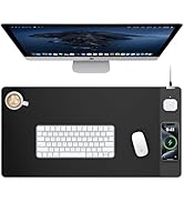 TopMade Mouse Pad with 15W Wireless Charging, Gaming Mousepad Home Office Large Desk Pad with Ult...
