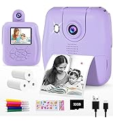 GKTZ Kids Camera - 1080P Instant Digital Print Camera for Kids - Christmas &amp; Birthday Gifts for 3...