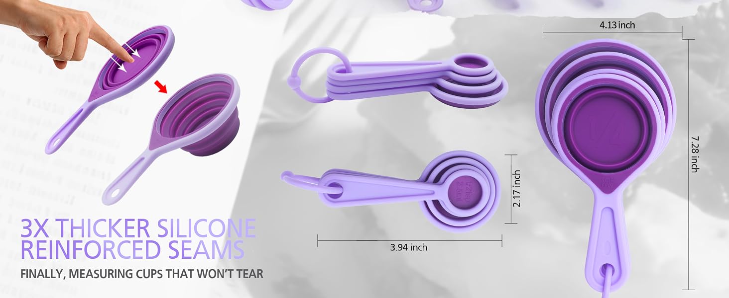 collapsible measuring cups and spoons set