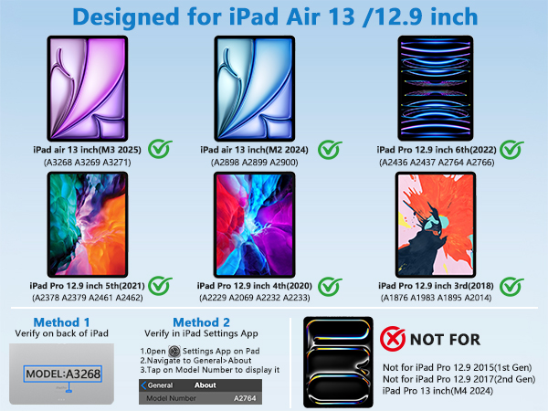 ipad air 13 inch keyboard case blue 3